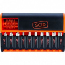 Coffret d'embouts de vissage torsion TT - SCID - 11 pièces