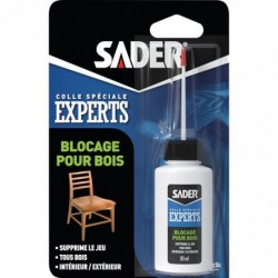 Colle blocage pour bois Sader - Flacon 50 ml
