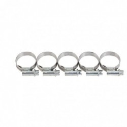 Collier à bande inox W4 Cap Vert - Diamètre 18 - 28 mm - Largeur 13 mm - Vendu par 5