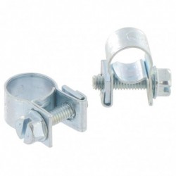 Collier mini clamp Cap Vert - Diamètre 7 à 9 mm et 9 à 11 mm - Vendu par 4