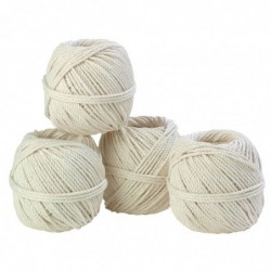 Cordeau coton câble Corderies Tournonaises - Longueur 40 m - Diamètre 2 mm - Vendu par 10