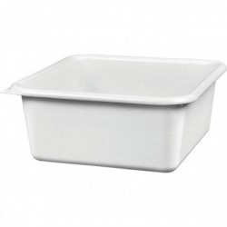 Cuvette carrée gris moucheté - Aluminium et plastique - 32 cm - 9