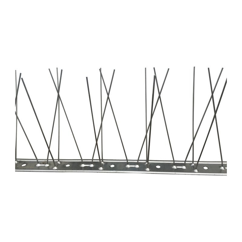 Dispositif anti-pigeon base inox - Longueur 1 m