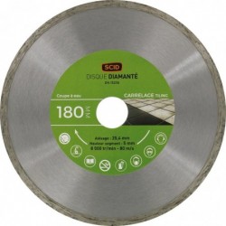 Disque diamant continu - SCID - Diamètre 180 mm - Standard