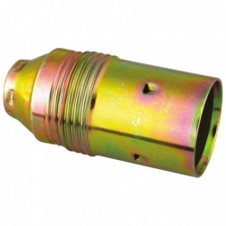 Douille E14 acier laitonné L'Ebénoïd - Raccord a vis diamètre 10 mm