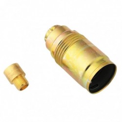 Douille E14 acier laitonné Legrand - Raccord à vis diamètre 10 mm