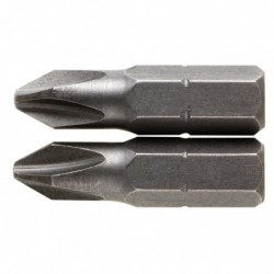 Embout de vissage 25 mm Phillips S2 SCID - PH1 - Vendu par 2