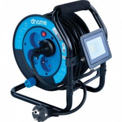 Enrouleur avec projecteur - Bricolage - Dhome - 4 prises 2P+T - Câble H05 VV-F 3G1