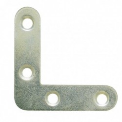 Equerre plate bouts ronds Jardinier Massard - Dimensions 80 x 80 mm