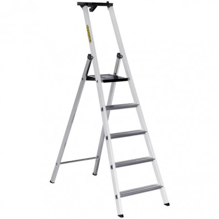 Escabeau aluminium MB Centaure - Hauteur de travail 3 m - 5 marches