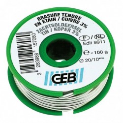 Fil étain / cuivre Geb - Bobine 100 g