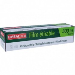 Film étirable - Boite dévidoir avec curseur - 300 m x 0.3 m