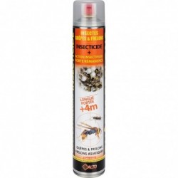 Insecticide guêpes et frelons asiatiques triple action Alto -  Longue portée - Aérosol 750 ml