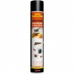 Insecticide polyvalent  à large spectre volants rampants triple action Alto - Aérosol 750 ml