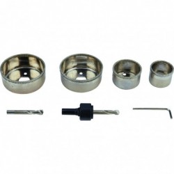 Kit complet trépan couronne diamantée SCID - 4 trépans