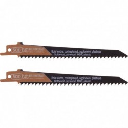 Lame de scie sabre bois et plastique - SCID - Longueur 150 mm