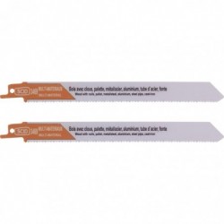 Lame de scie sabre bois métal - SCID - Longueur 200 mm