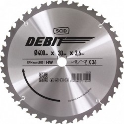 Lame scie circulaire - SCID - Diamètre 400 mm - 36 dents