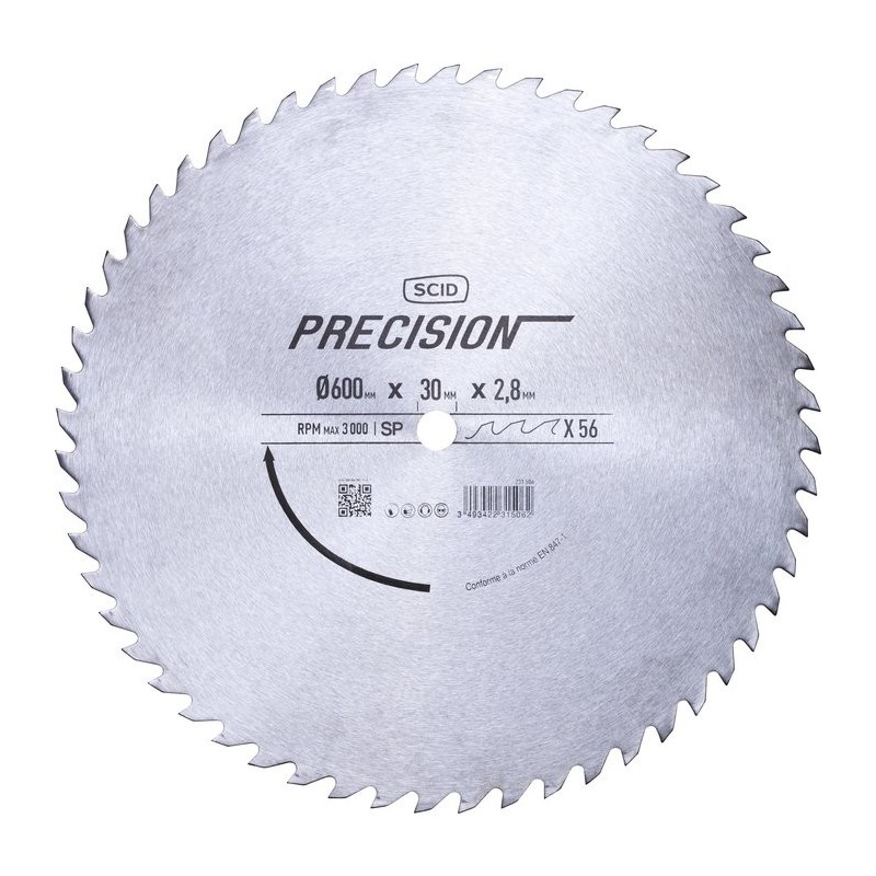 Lame scie circulaire - SCID - Diamètre 600 mm - 56 dents