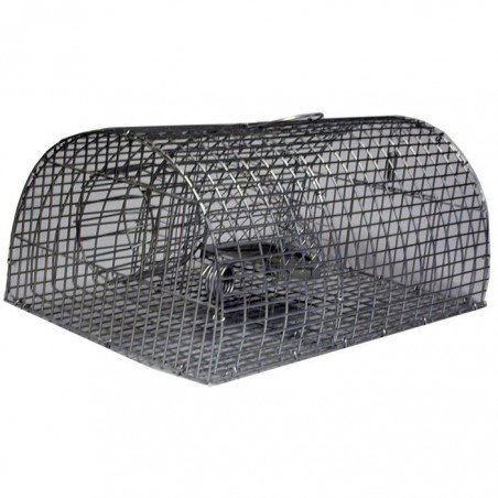 Nasse à rat multiprise forme rectangulaire Masy - Grillage zingué - Dimensions 40 x 23 x 18 cm - Maille 25 x 12 mm