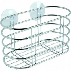 Panier Haut BROADWAY - Métal Chromé - 2 ventouses de fixation
