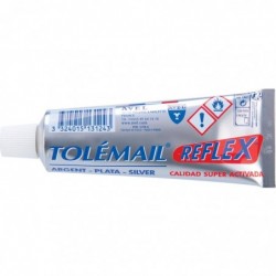 Pâte argent Tolémail reflex - Tolémail - Tube 50 ml