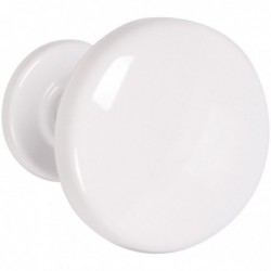Patère 1 tête acier - Godonnier - Blanc