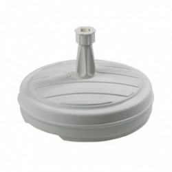 Pied de parasol - Eda - Plastique rond éco - Blanc