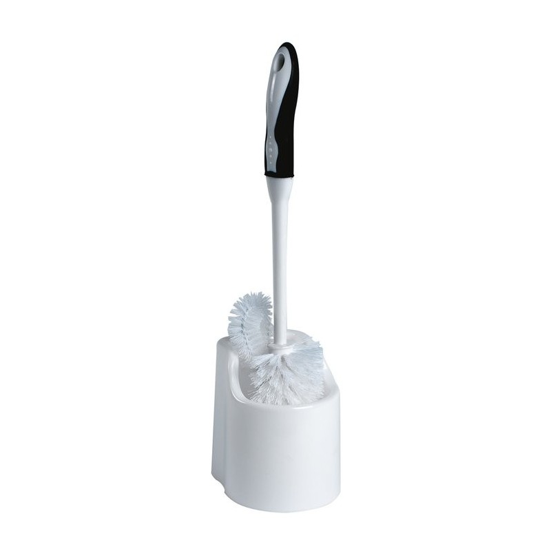 Porte-balai blanc et brosse recoin MSV