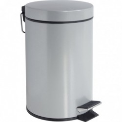 Poubelle à pédale Hally Gelco Design - Silver - 3 l