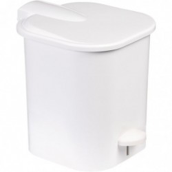 Poubelle carrée à pédale plastique - Gilac - 4 Litre