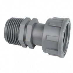 Raccord à écrou tournant union droite Cap Vert - Filetage Mâle / Femelle 26 x 34 mm