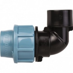 Raccord coude taraudé - Polypropylène - À serrage extérieur - FF