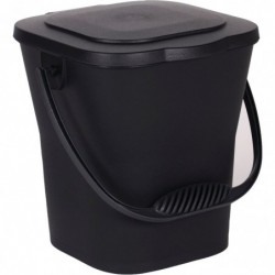 Seau à compost gris anthracite - Eda - 6 L