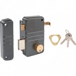 Serrure de sûreté en applique verticale City 5G - À tirage - Axe 45 mm