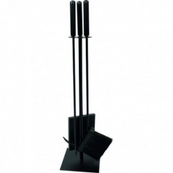 Serviteur 4 pièces métal noir