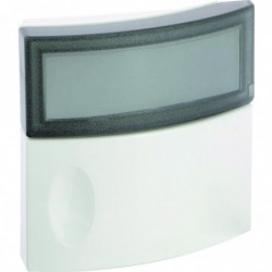 Sonnette ou bouton-poussoir d'appel lumineux 24V Salsa avec porte-étiquette - LEGRAND