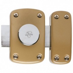 Verrou à bouton intérieur sans cylindre série Cyclop Vachette - Verni