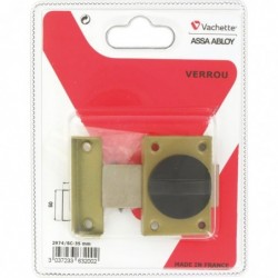 Verrou automatique verni Vachette - Longueur 35 mm