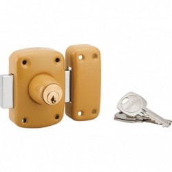 Verrou de porte d'entrée vitrée à cylindre double - Thirard - 40 mm