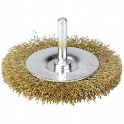 Brosse circulaire - SCID - Fils acier laitonné ondulés