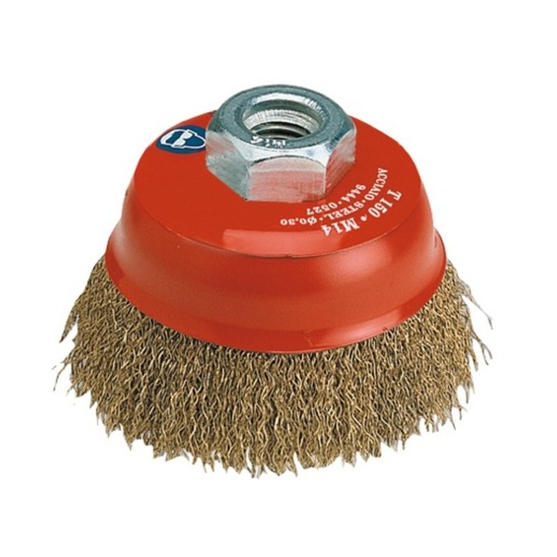Brosse coupe - SCID - Fils acier laitonné ondulés