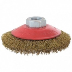 Brosse cuvette - SCID - Fils acier laitonné ondulés - Diamètre 90 mm