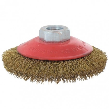 Brosse cuvette - SCID - Fils acier laitonné ondulés - Diamètre 90 mm