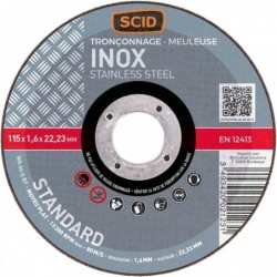 Disque à tronçonner - SCID - Inox - Standard