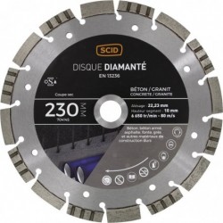 Disque béton granit ventilé
