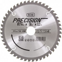 Lame carbure denture alternée pour machnine stationnaire