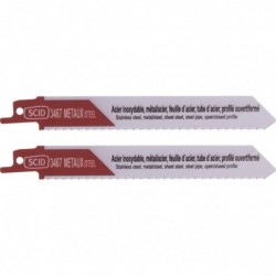 Lame de scie sabre métal - SCID - Longueur 150 mm