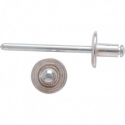 Rivet aveugle aluminium / acier - Bralo - Tête plate large