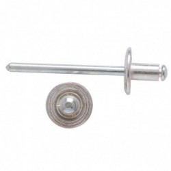 Rivet aveugle aluminium / acier - Fixpro - Tête plate large - Diamètre 4